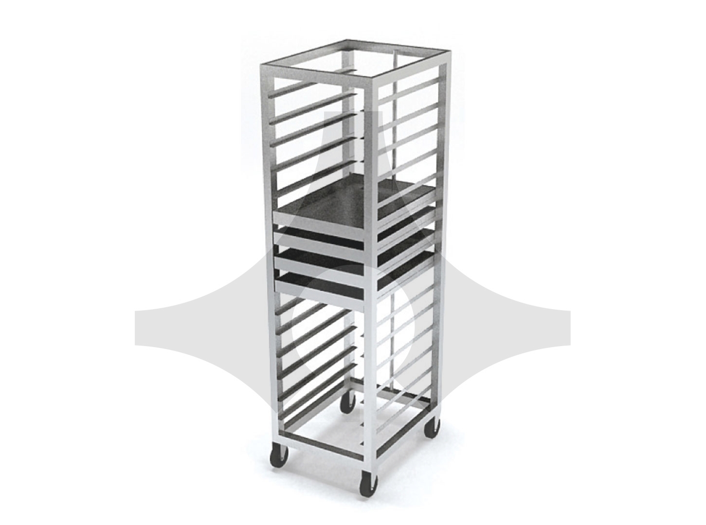 TEPSİ TAŞIMA ARABASI 40×60 15 TEPSİLİK ATA-4060/15 – Arabalar