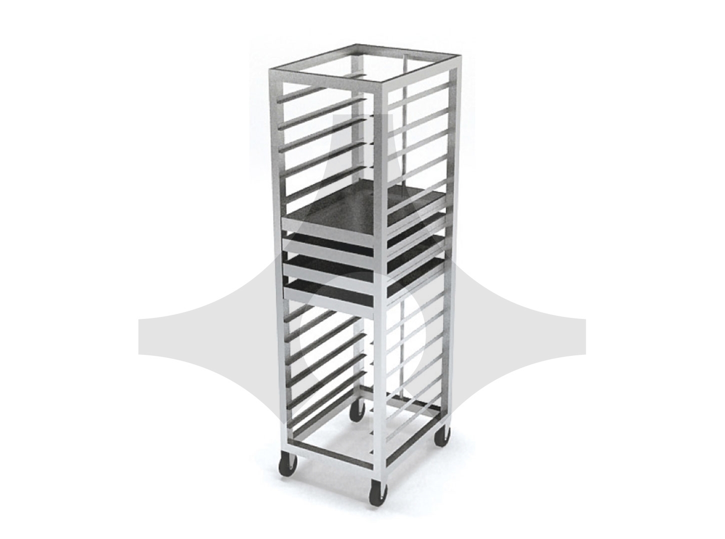 TEPSİ TAŞIMA ARABASI 50×70 15 TEPSİLİK ATA-5070/15 – Arabalar